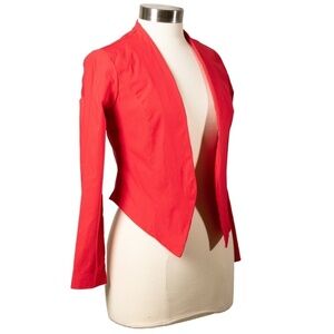 Wearever Size Large Red Cropped Jacket Y2K Party Quirky Artsy Cocktail Cosplay